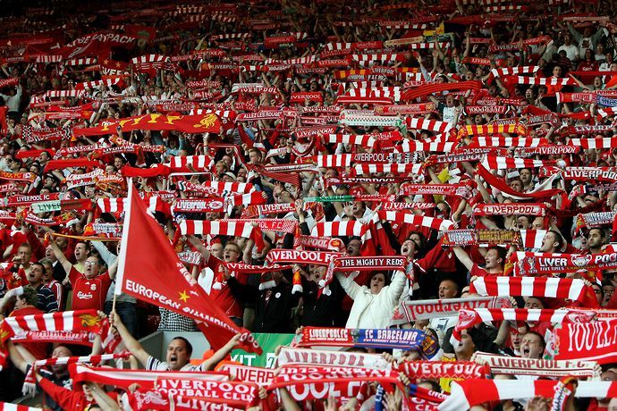 Liverpool fans were voted the best in the country
