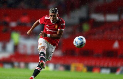 Andreas Pereira in action for Manchester United