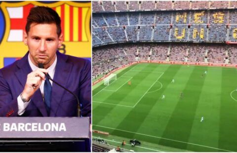 The Lionel Messi chants in the 10th minute at Camp Nou didn't go down too well
