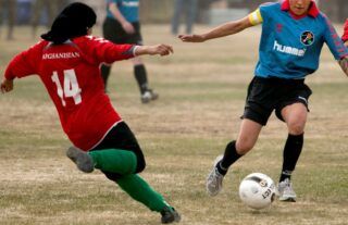 Afghanistan's female footballers are reportedly "hiding away" after the takeover by the Taliban