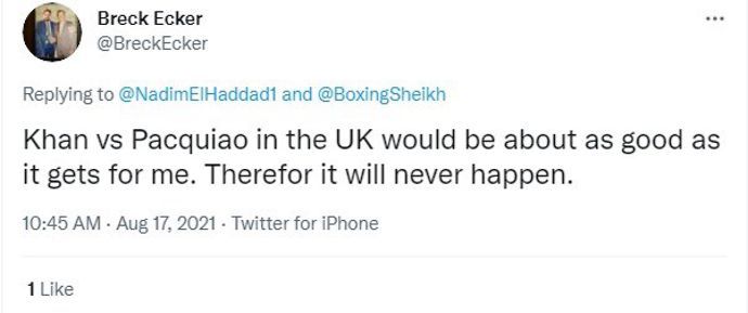Boxing fans react to Manny Pacquiao's claim about Amir Khan