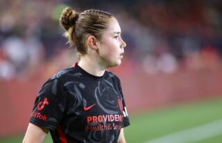 Olivia Moultrie scored her first goal for the Portland Thorns at the Women's International Champions Cup