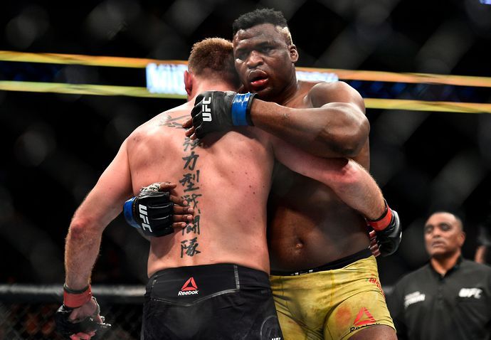 The Heavyweight Champion Francis Ngannou is not happy
