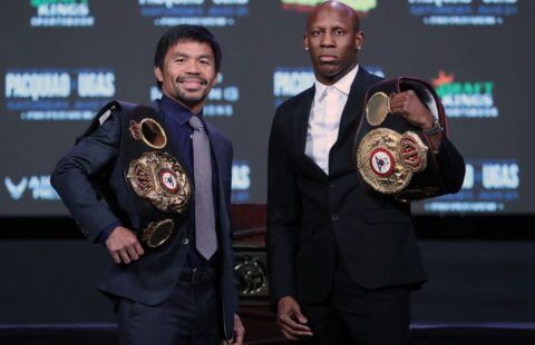 Shawn Porter is rooting for Manny Pacquiao when he takes on Yordenis Ugas on August 21.