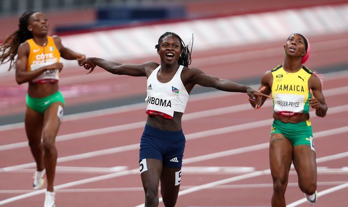Christine Mboma finished with a silver medal in the 200m at the Tokyo 2020 Olympic Games