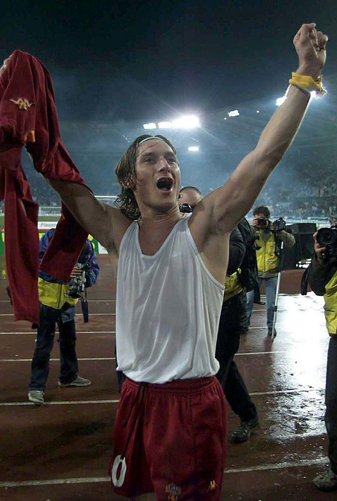 Totti with Roma in 2000
