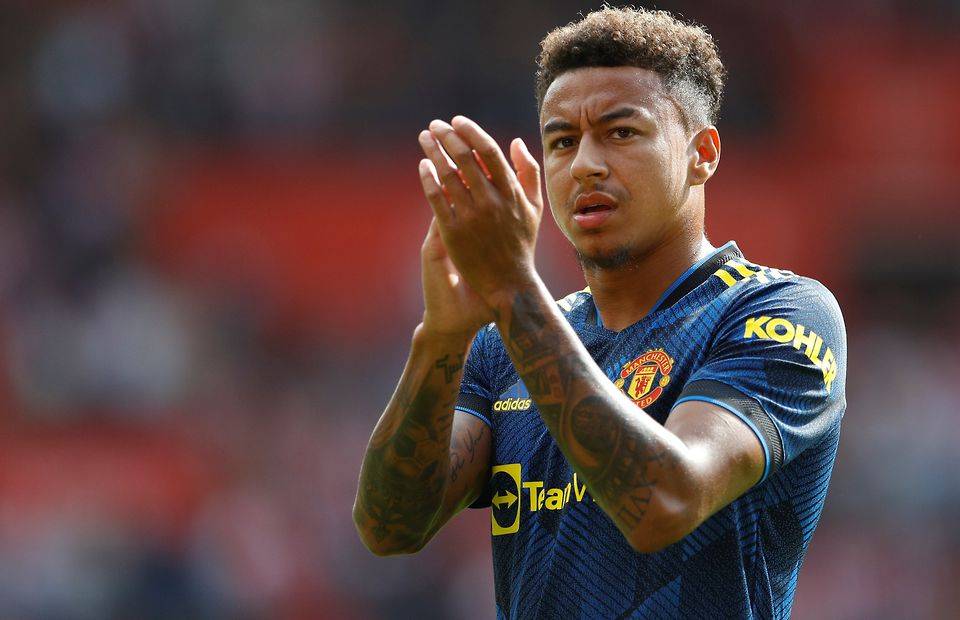 Jesse Lingard claps the Manchester United fans