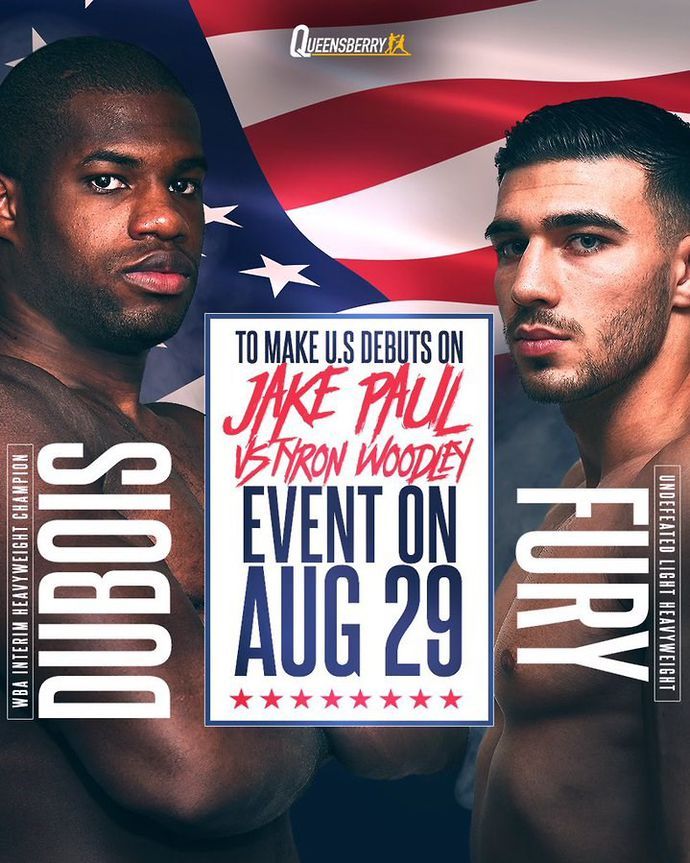 Daniel Dubois and Tommy Fury have been added to the Jake Paul vs Tyron Woodley undercard