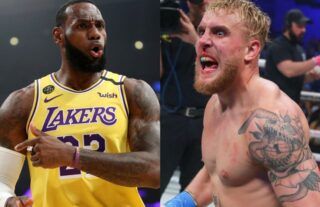 NBA legend LeBron James reacts to the Jake Paul fight