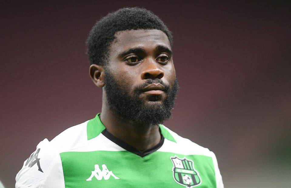 Jeremie Boga in action for Sassuolo