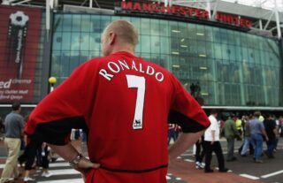 Cristiano Ronaldo's shirt sales at Man Utd