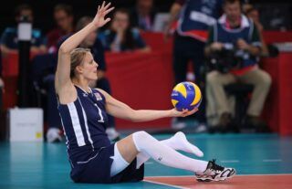 Sitting volleyball player Lora Webster has earned a Paralympic gold medal while five months pregnant