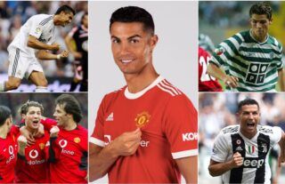 Cristiano Ronaldo: Man Utd, Real Madrid, Juventus and Sporting Lisbon debuts
