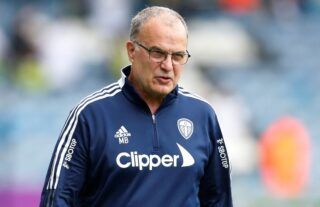 Leeds manager Marcelo Bielsa in his club tracksuit