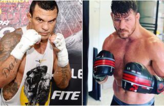 Michael Bisping hopes Evander Holyfield 'beats the f***' out of 'piece of s***' Vitor Belfort on September 11.