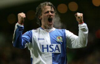 Tugay in action for Blackburn