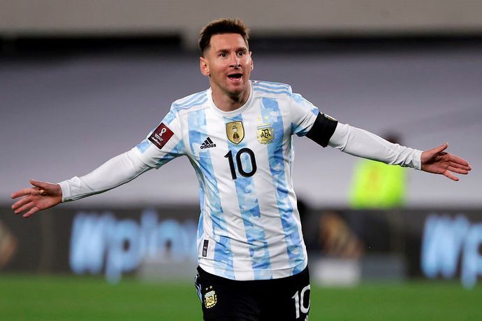 Messi with Argentina