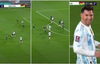Lionel Messi's hat-trick vs Bolivia