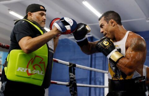 Vitor Belfort's coach Derik Santos admits he is unsure what to expect from Evander Holyfield.
