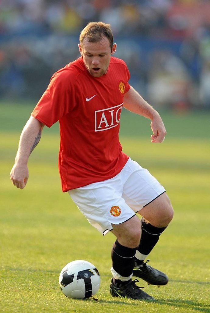 Wayne Rooney in action for Man United