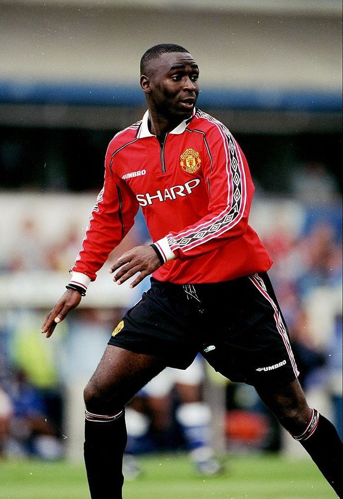 Andy Cole in action for Man United