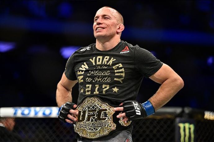 St-Pierre suffered his first career defeat in his eighth fight, losing by armbar submission to UFC legend Matt Hughes.