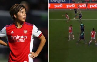 Mana Iwabuchi won Arsenal's goal of the month award after the men's team failed to score in the Premier League