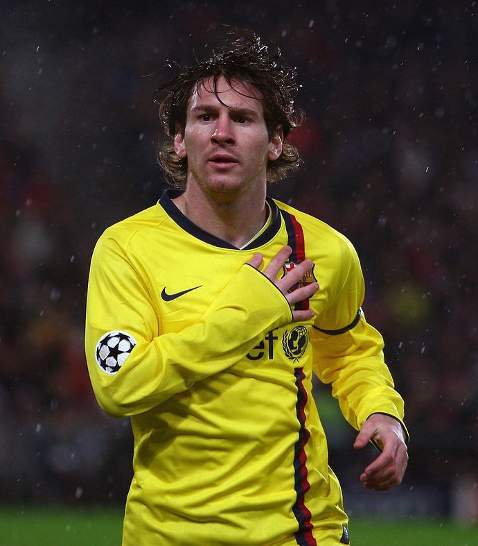 Messi at Barcelona in 2008