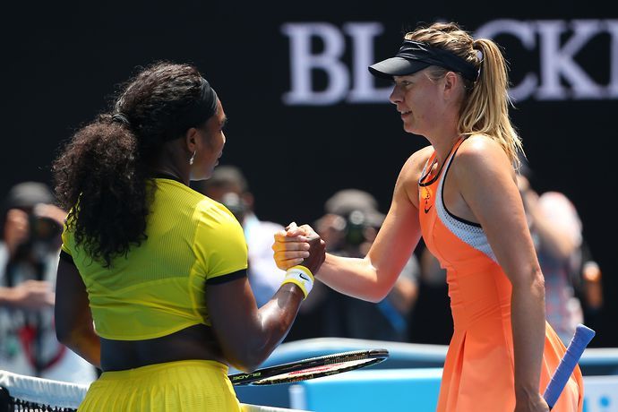 Serena Williams and Maria Sharapova were rumoured to have a long-standing rivalry