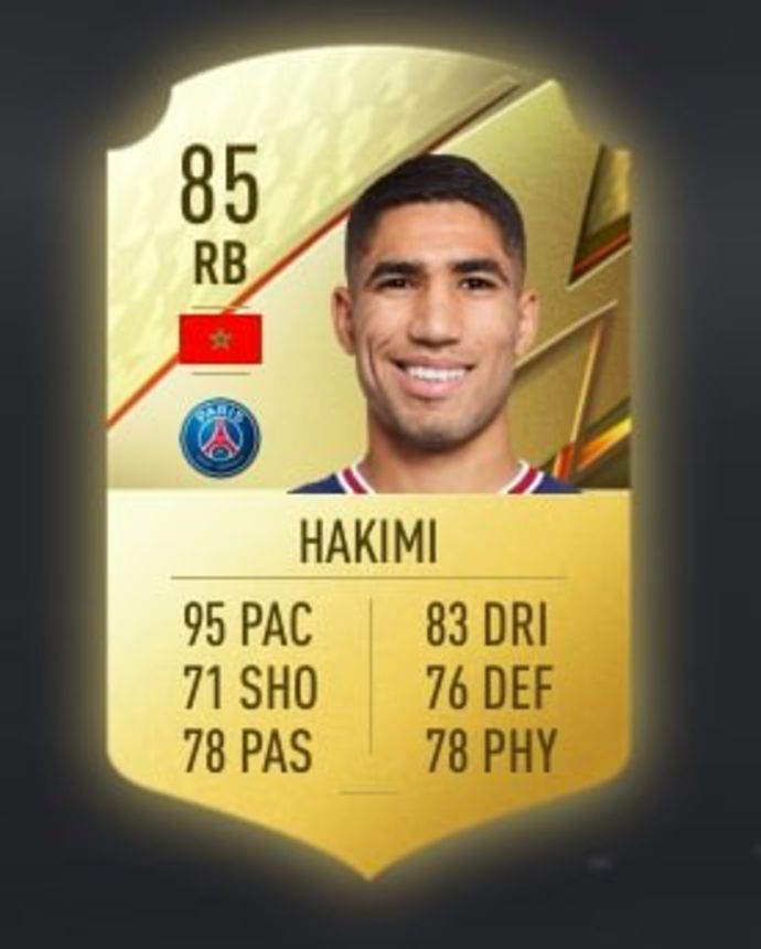Hakimi on FIFA 22