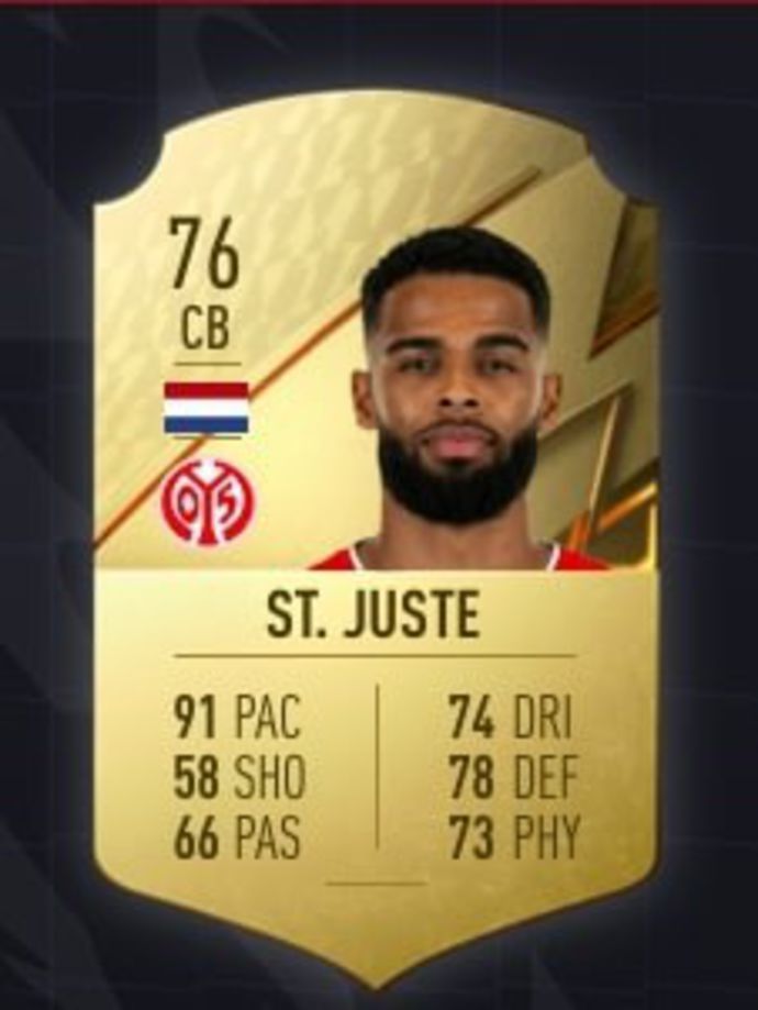 St. Juste's FIFA 22 card