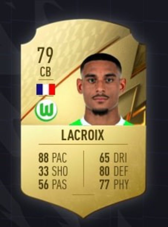 Lacroix's FIFA 22 card