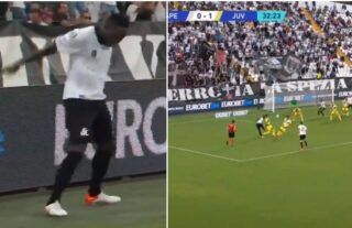 Gyasi did Ronaldo's celebration after scoring vs Juventus