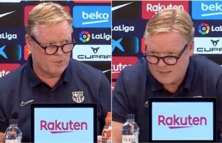 Barcelona press conference Ronald Koeman