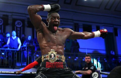 Richard Riakporhe says he is capable of knocking out WBO cruiserweight king Lawrence Okolie.