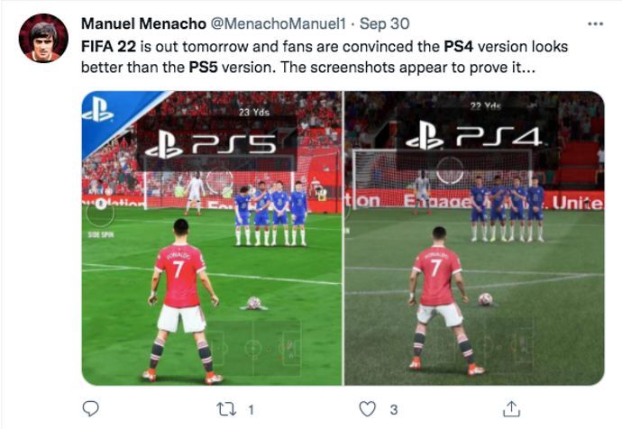 Bible Th public FIFA 22: Graphics on PlayStation 4 look better than graphics on PS5 for new  game | GiveMeSport