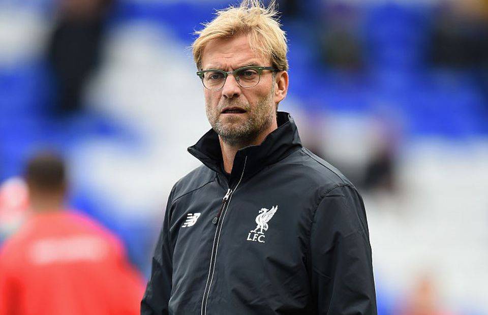 Jurgen Klopp during his first Liverpool game vs Spurs in 2015