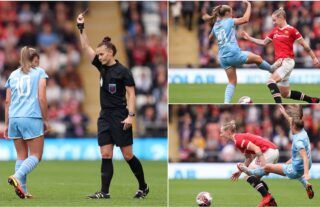 Georgia Stanway red card