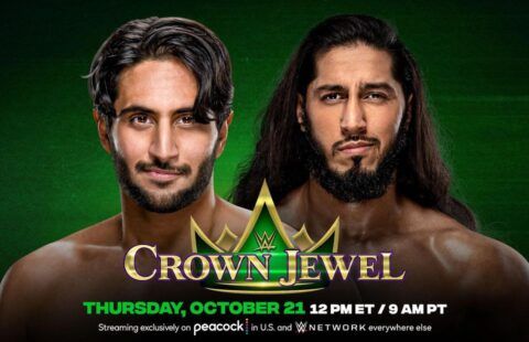 Mansoor will be wrestling at WWE Crown Jewel next week