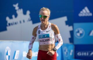 American long-distance runner Shalane Flanagan ran the Boston Marathon the day after completing the Chicago Marathon, part of an incredible attempt to run all six Majors in a six-week period.