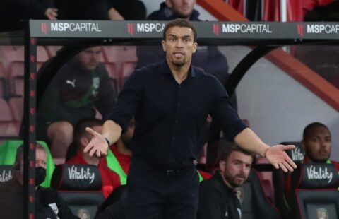 West Brom manager Valerien Ismael on the touchline