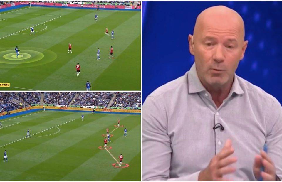 Alan Shearer exposes Man Utd's lack of pressing vs Leicester