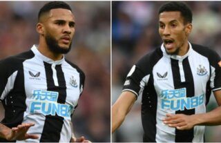 Jaamal Lascelles and Isaac Hayden clashed after Newcastle 2-3 Spurs