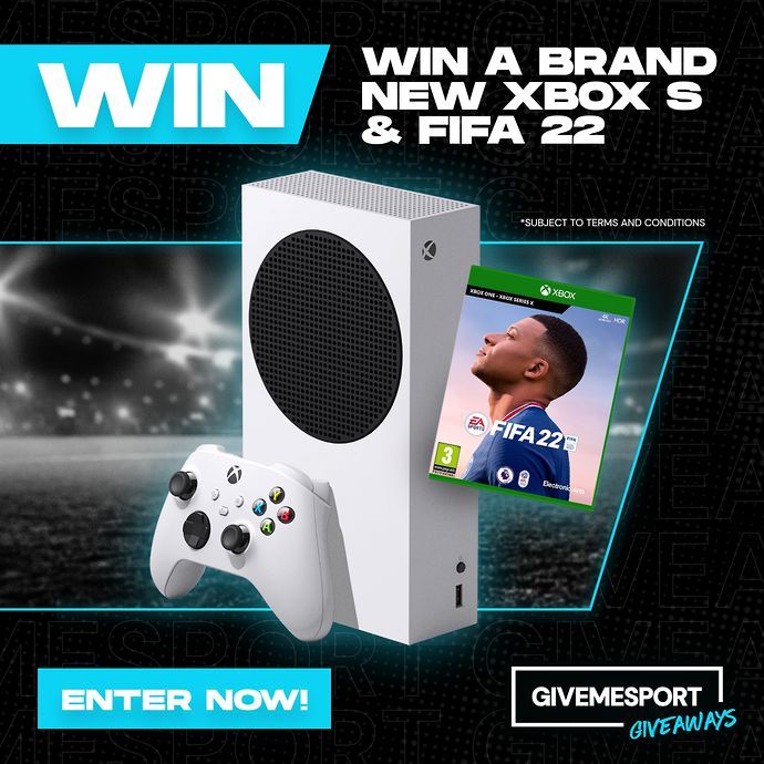 Sign up to be in with a chance of winning a brand new Xbox series S and FIFA 22!