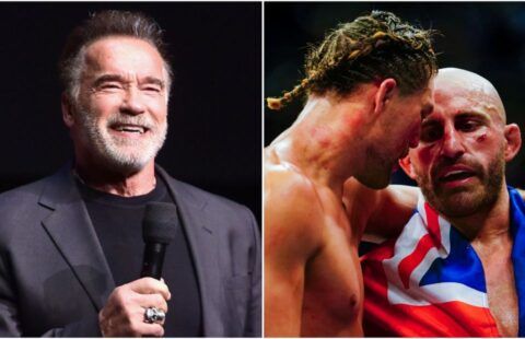 Alexander Volkanovski and Brian Ortega receive huge praise from Arnold Schwarzenegger