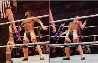 Xavier Woods hilariously dances to Randy Orton's entrance theme at house show