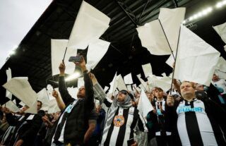Newcastle United supporters at St James' Park
