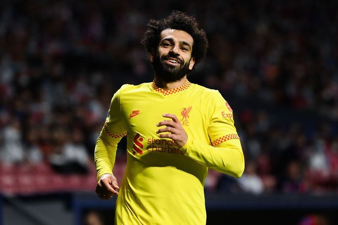 Salah in action for Liverpool