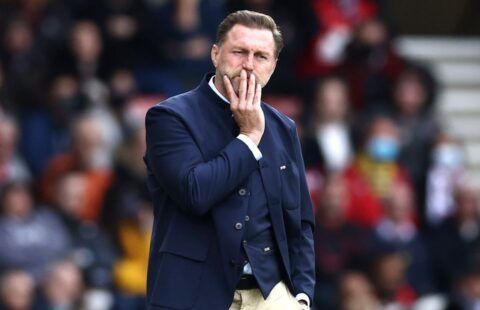 Southampton manager Ralph Hasenhuttl deep in thought