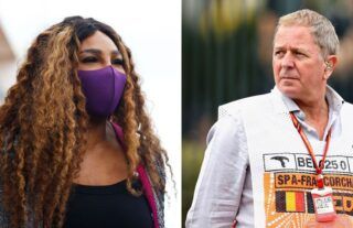 Formula One commentator Martin Brundle was snubbed by Serena Williams as he tried to interview her on the grid for the United States Grand Prix.
